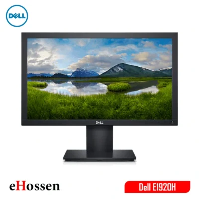 Dell E1920H 18.5-inch LED monitor with VGA and DisplayPort connectivity in a black finish