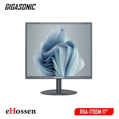 Gigasonic RDA-1705M 17-inch LED monitor with HDMI and VGA connectivity in a sleek black design
