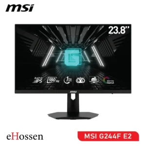 MSI G244F E2 23.8-inch gaming monitor with Rapid IPS panel, 180Hz refresh rate, and Adaptive-Sync technology.